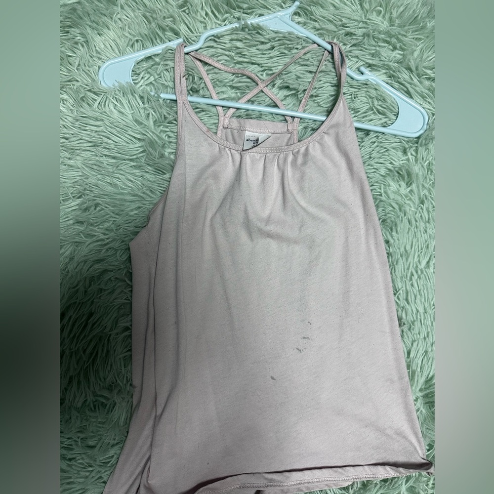 Abercrombie and fitch shirt tank kids 15/16 or adult small pink